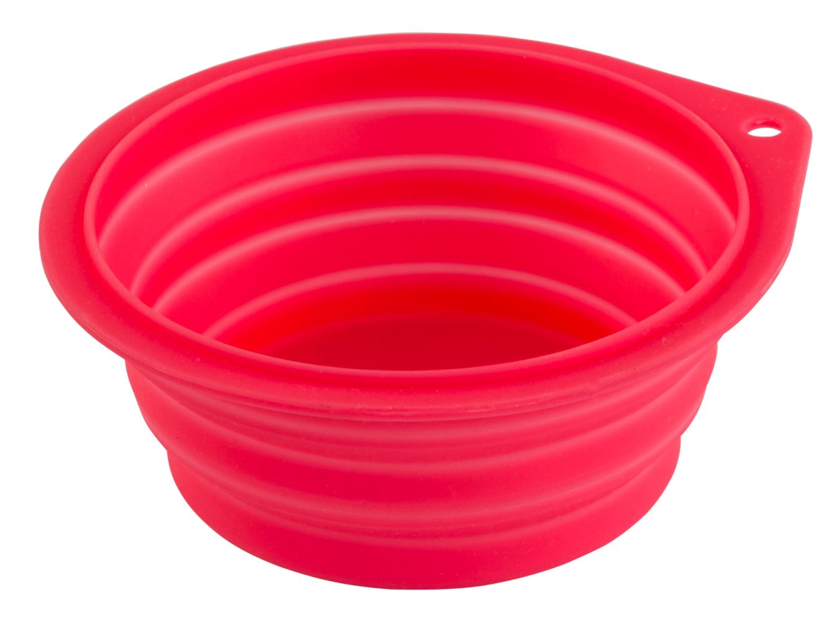 Faltbarer Hundenapf Aus Silikon - 350 Ml, Faltbar, Mit D-Ring, BPA-frei, Für Unterwegs