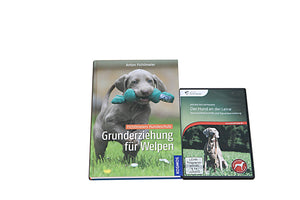 Bundle: KOMPLETTANGEBOT: BUCH "GRUNDERZIEHUNG FÜR WELPEN" + DVD LEINE - best4dogs.de